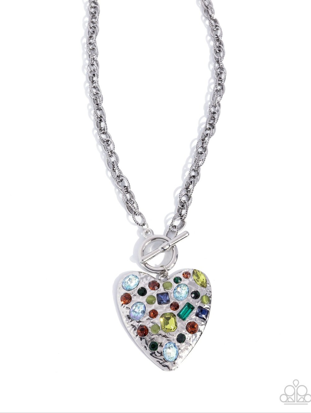 2/$10 Paparazzi Circulated Chic - Green Necklace